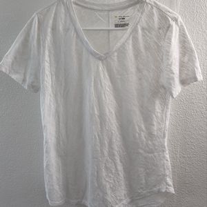 White Semi-sheer T-Shirt